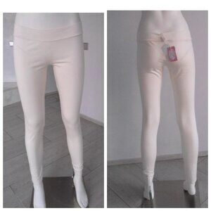 NWT BLUGIRL BLUMARINE Women's Leggings off white